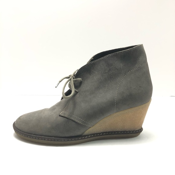 J. Crew Shoes - J. CREW MacAlister Gray Suede Wedge Boots Size 9